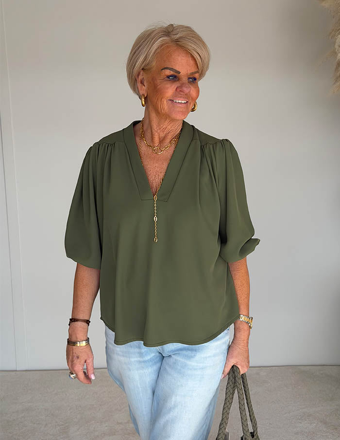 Cleo Blouse - Koop 1 en krijg 1 gratis