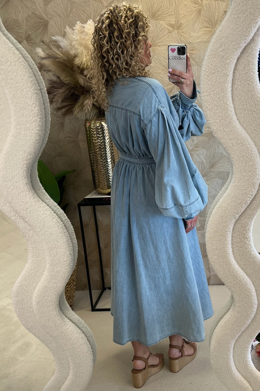 Denim Wrap Dress