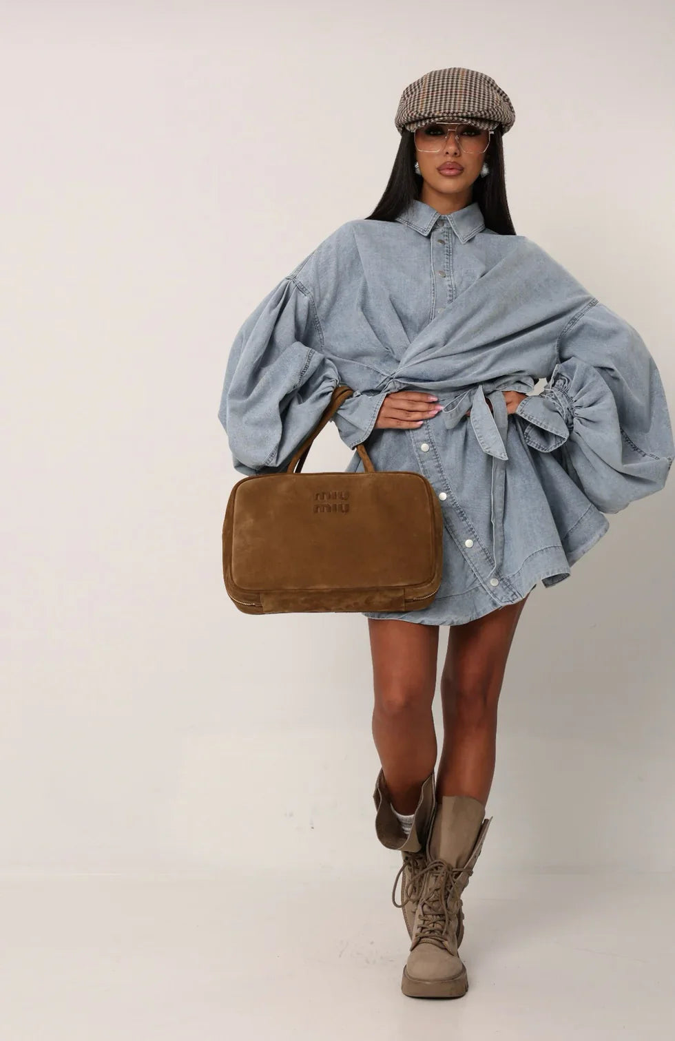 Denim Wrap Dress