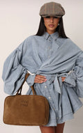 Denim Wrap Dress