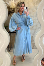Denim Wrap Dress