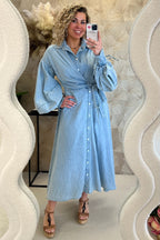 Denim Wrap Dress