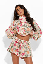 ROME FLORAL CROCHET JACKET