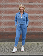 Victoria - Stretch Denim Jumpsuit