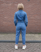 Victoria - Stretch Denim Jumpsuit