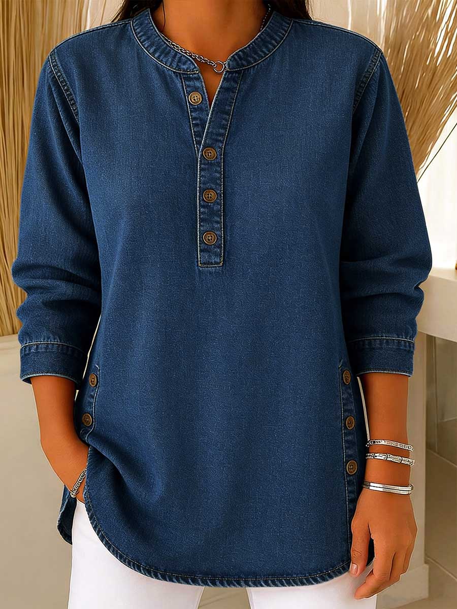 Elora - Denim Overhemd (1+1 GRATIS)
